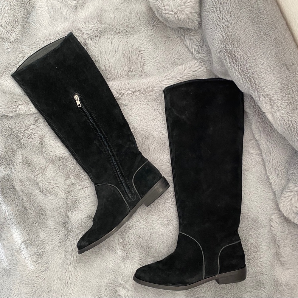 NEW UGG Daley Tall Knee High Black Leather Boot